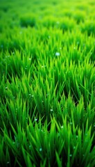 Obraz premium Lush green rectangular field, vibrant texture , texture, foliage