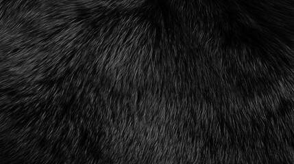 Black bear fur texture background