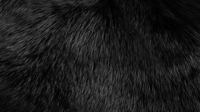 Black bear fur texture background