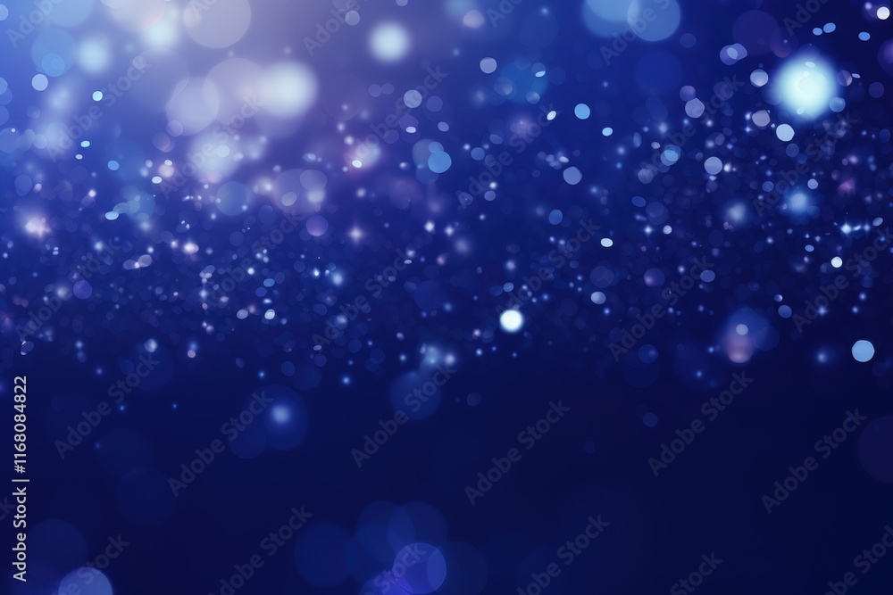 Poster indigo glitter bokeh effect wallpaper for background design in high resolution with sparkling light 