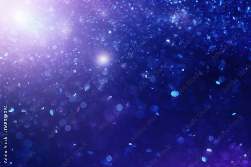Poster vibrant indigo glitter bokeh background for creative design use in various digital projects and arti