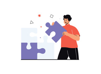 Illustration of an Creative Business Problem Solving