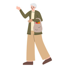 Elderly Exercise and Outdoor Activities Groceries Shopping