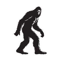 Bigfoot  vector silhouette vector