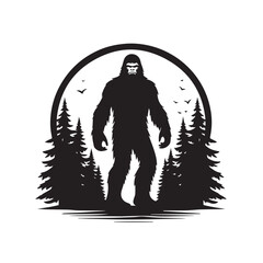 Bigfoot  vector silhouette vector