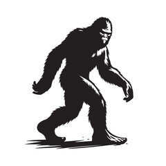 Bigfoot  vector silhouette vector