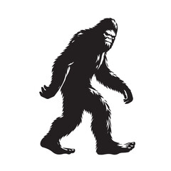Bigfoot  vector silhouette vector