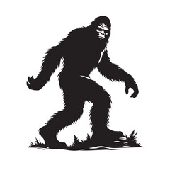 Bigfoot  vector silhouette vector