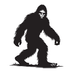 Bigfoot  vector silhouette vector