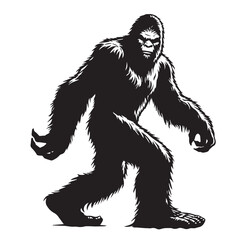 Bigfoot  vector silhouette vector