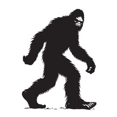 Bigfoot  vector silhouette vector