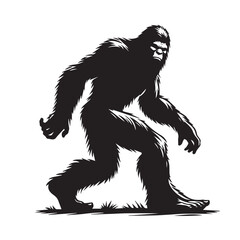 Bigfoot  vector silhouette vector