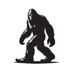Bigfoot  vector silhouette vector