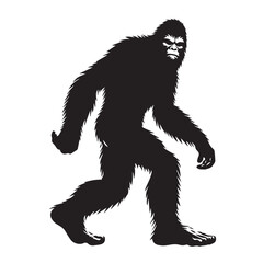 Bigfoot  vector silhouette vector
