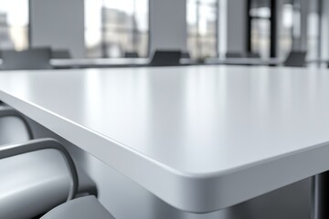 Clean White Tabletop with Soft Shadows, Seamless Background for Product Photography, Mockups, and Minimalist Design