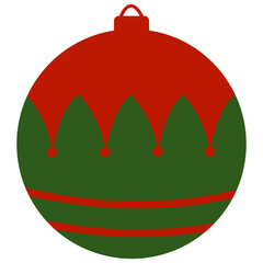 Christmas Bauble Illustrations. Set of Christmas Bauble Shapes With Geometric Designs. Christmas Ball Decoration Illustration Collection.