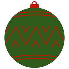 Obraz premium Christmas Bauble Illustrations. Set of Christmas Bauble Shapes With Geometric Designs. Christmas Ball Decoration Illustration Collection.
