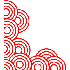 Chinese Corner Ornament. Mid autumn corner border.