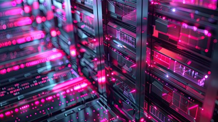 Fototapeta premium secure data storage with layers of digital encryption