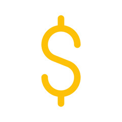 dollar symbol flat icon