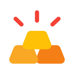 gold flat icon