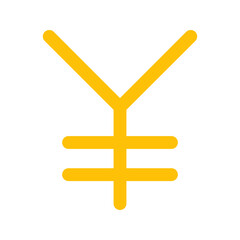 Obraz premium yen flat icon