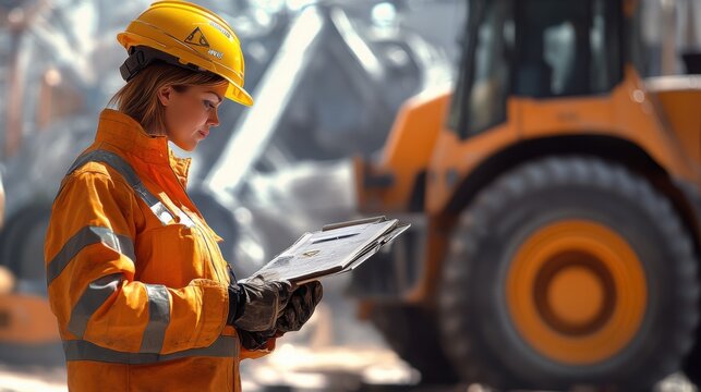 Job Site Safety Manager Conducts Thorough Inspection Ensuring Worker Protection and Compliance on Construction Sites