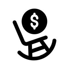 pension glyph icon