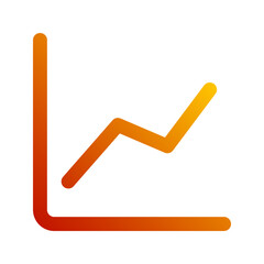 stock market gradient icon