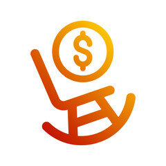 pension gradient icon