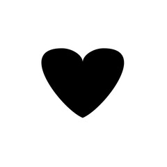 A heart shape is drawn on a white background. The heart is large and takes up most of the image. The color is used to create a sense of warmth and love. The heart shape is simple