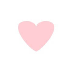 A heart shape is drawn on a white background. The heart is large and takes up most of the image. The color is used to create a sense of warmth and love. The heart shape is simple