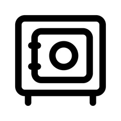 safe box line icon