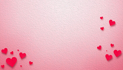 Valentine's Day card design. Illustration with oil paint. Pattern for printing on wall decorations, covers, wallpapers