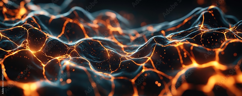 Poster galaxy abstract background idea. close-up of glowing abstract patterns in dark, futuristic design.