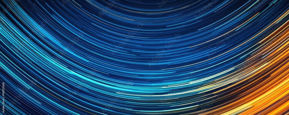 Aufkleber galaxy abstract background idea. vibrant abstract swirl pattern showcasing dynamic blue and orange c