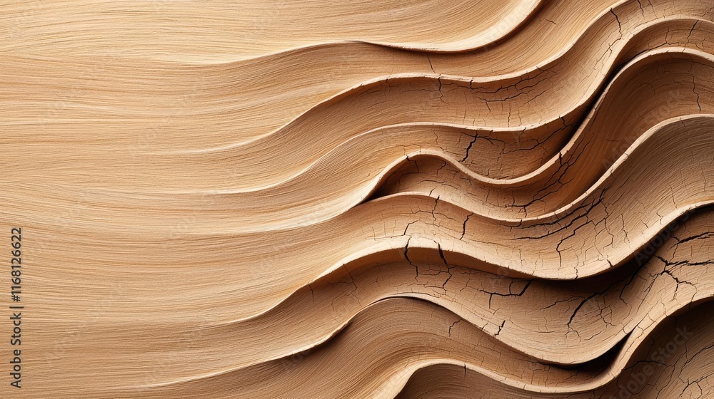 Poster grungy abstract background concept. elegant wood texture with flowing curves, ideal for backgrounds 