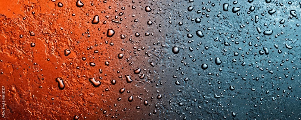 Poster grungy abstract background concept. a vibrant abstract image featuring colorful water droplets on a 