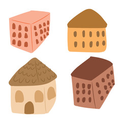 building house architecture hand drawn doodle