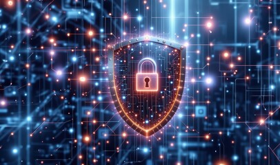 Digital privacy concepts to protect data. Cybersecurity concept. Cyber background. Digital attack by hackers on the internet. Secure access privacy data. Internet protection. Cyber Security.