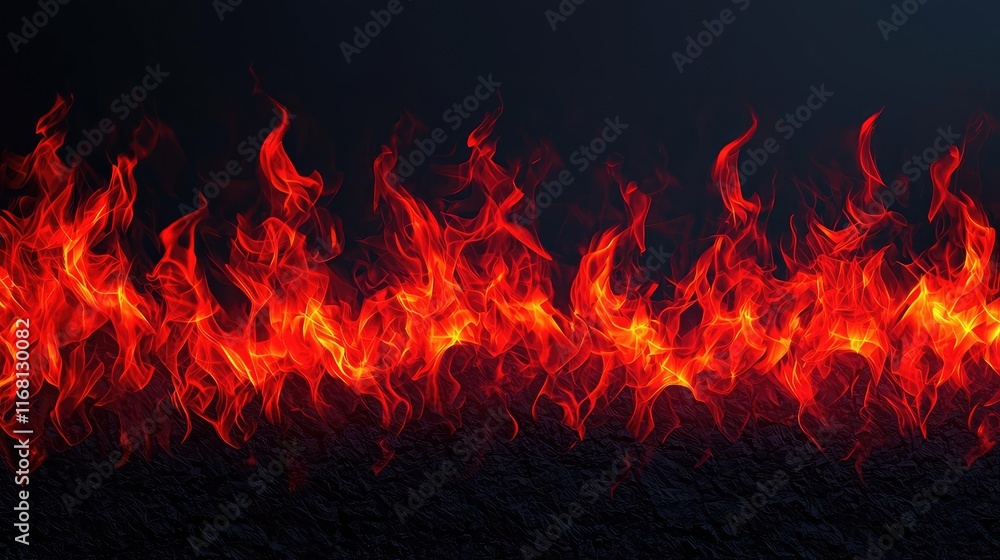 Poster burst abstract background idea. vibrant flames dance against a dark background, creating a mesmerizi