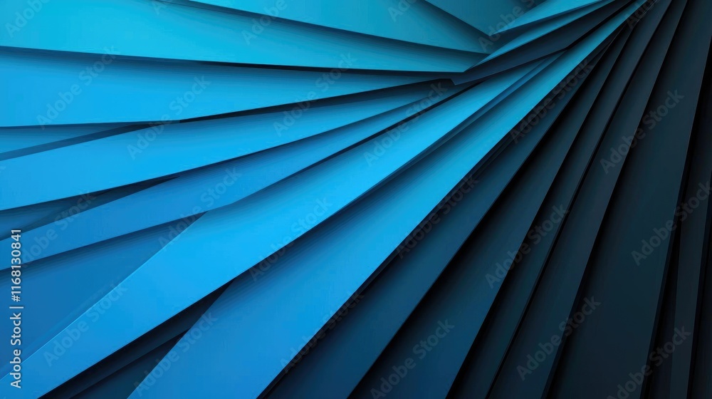 Poster burst abstract background idea. vibrant blue geometric layers create a modern and dynamic visual eff