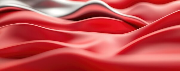 Obraz premium Burst abstract background idea. Close-up view of flowing red silk fabric, creating dynamic texture and vivid color shades.