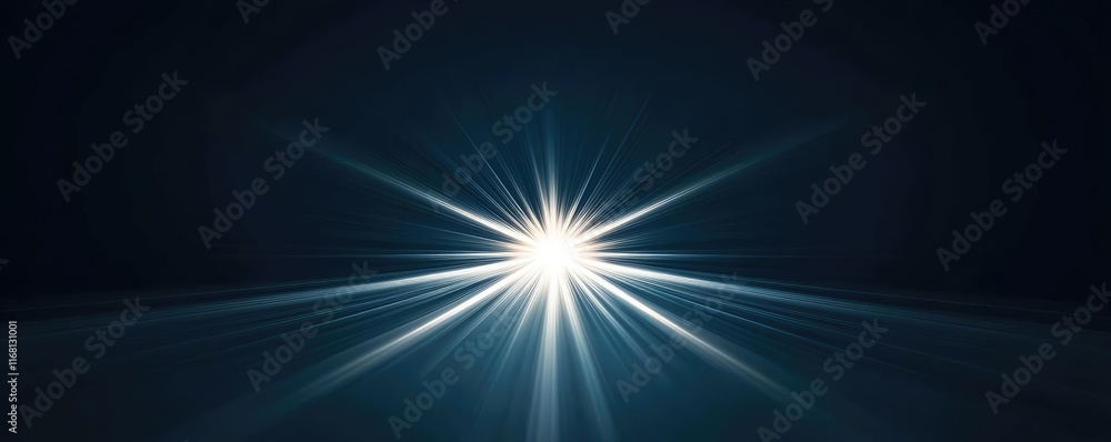 Poster burst abstract background idea. radiant burst of light shining from a central point in a dark backgr