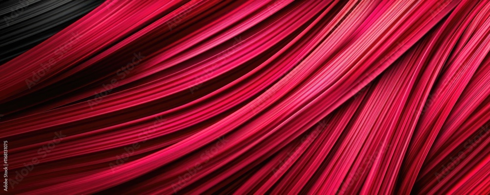 Poster burst abstract background idea. a vibrant close-up of flowing red fabric with smooth texture and dyn