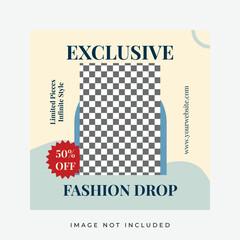 Fashion Sale Instagram Post Templatestock