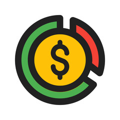 budgeting line color icon