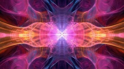 Abstract AI holographic interface featuring glowing neural pathways and dynamic geometric patterns on a clean gradient background