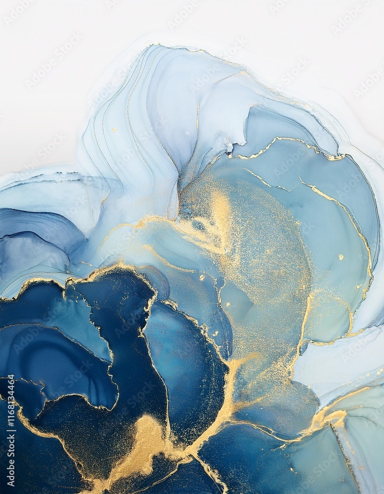 Poster the fluid movement of the colors creates a captivating and flowing visual pattern