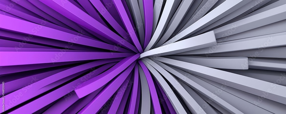 Poster burst abstract background idea. a dynamic and vibrant abstract pattern featuring purple and gray rad